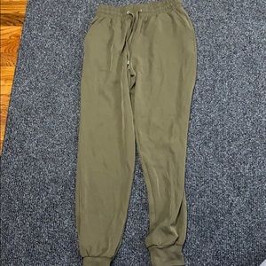 Green joggers
